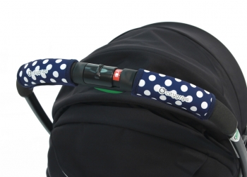 Чехлы Choopie CityGrips на ручки для универсальной коляски — 368 polka-dot navy