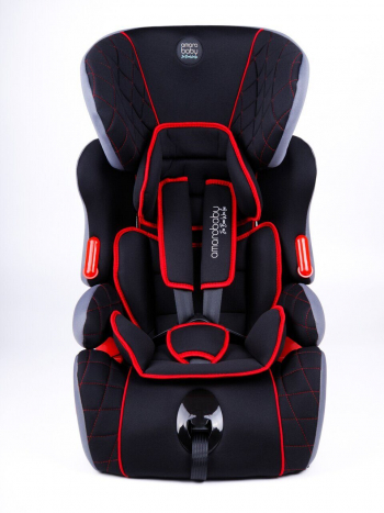 Автокресло Amarobaby Big trip — Чёрный/Красный