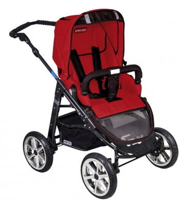 Прогулочная  коляска Patron Fenix 4XC-B (черная рама)  — spirit ruby rose 660