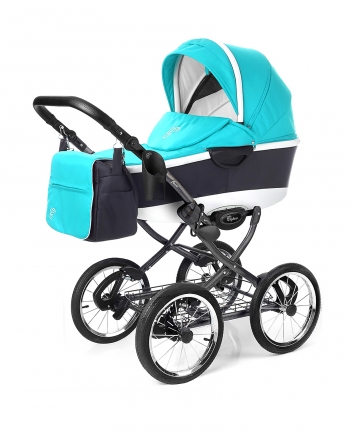 Коляска для новорожденных Esspero Classic Alu (шасси Graphite) — Aqua