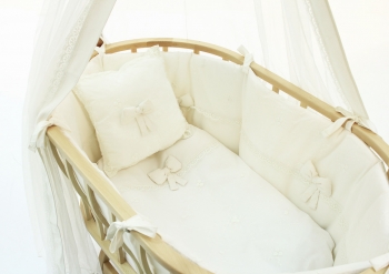 Набор для колыбели Funnababy Berlin Premium Baby с матрасиком — Cream