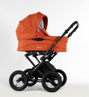 Коляска для новорожденных Retrus Via Len — (17) терракотовый лен
