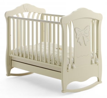 Детская кроватка-качалка Baby Italia Mimi — Слоновая кость (Avorio laccato)