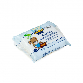 Влажные салфетки baby line ™ с Алое вера и ромашкой, 15 шт