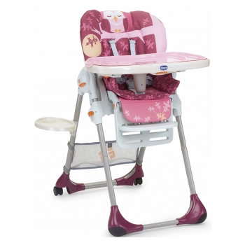 Съемный поднос для стульчика Chicco polly — розовый