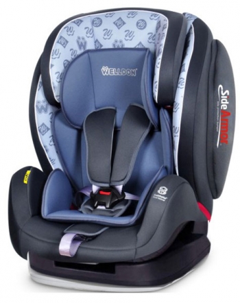 Автокресло Welldon Encore Fit SideArmor CuddleMe — Alphabet Blue