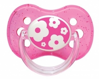 Пустышка Canpol Nature круглая силикон (0-6 мес.) — розовый