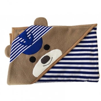 Плед BabyOno с хлопковой подкладкой — love the sea