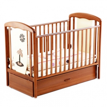 Детская кроватка Papaloni (Папалони) Vitalia — Шоколад/Слоновая кость