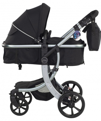Коляска трансформер Farfello Aimile Silver — чёрный