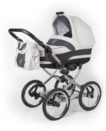 Коляска для новорожденных Esspero Classic (шасси Grey) — Grey Carbon
