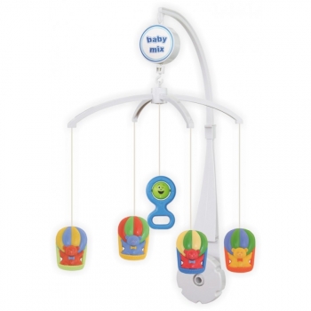 Музыкальная карусель Baby Mix — Мишка на шариках пластик