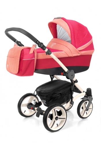 Коляска для новорожденных Esspero Grand Tour (шасси Beige GT) — Red Sunset