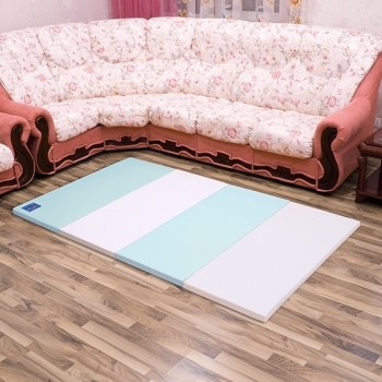 Коврик детский (2400х1400х40) AlzipMat "Color Folder SG" — ECO Duo Blue