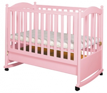 Детская кроватка Кубаньлесстрой Семицветик АБ 18.1 — Розовая