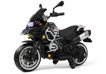 Детский электромотоцикл RiverToys М009БХ — (серый)