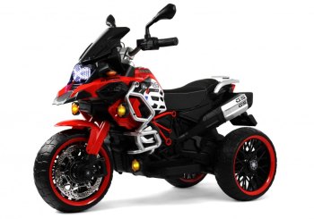 Детский электромотоцикл RiverToys М008БХ — (красный)