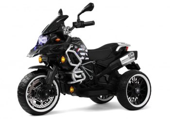 Детский электромотоцикл RiverToys М008БХ — (синий)