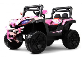 Детский электромобиль RiverToys L888LL — (розовый камуфляж)