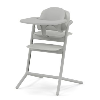 Стульчик Cybex Lemo 4-in-1 Set с мягким вкладышем — (Suede Grey)