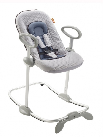 Детский шезлонг-качалка Beaba Bouncer Up Down — Blue