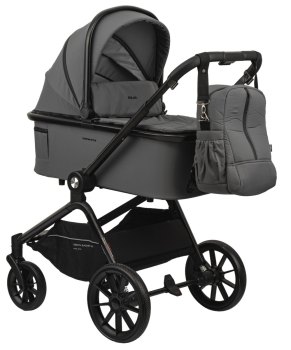 Детская коляска Indigo Solar 3 в 1 — серый