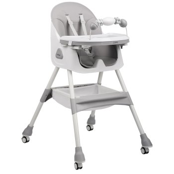 Стульчик для кормления Indigo Corn — светло-серый