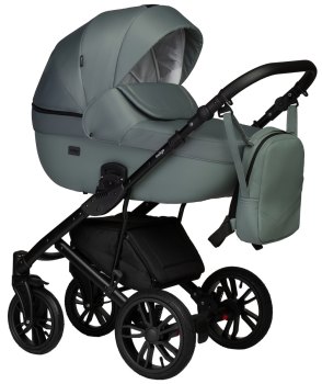 Детская коляска Indigo Mio S 2 в 1 — (07 шалфей кожа+шалфей)