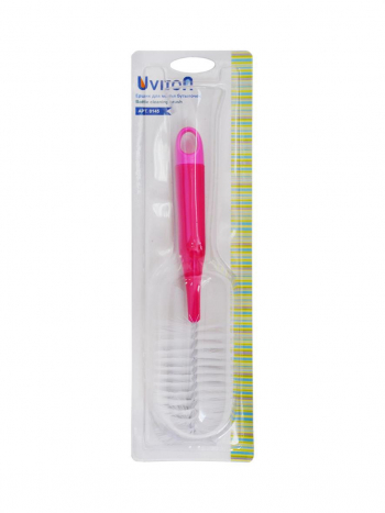 Ершик для мытья бутылочек Uviton Lux арт. 0145 — Розовый