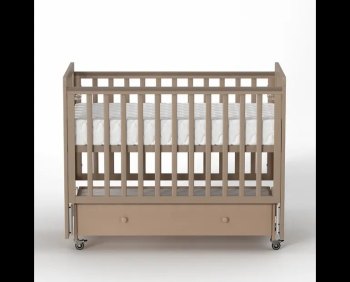 Детская кроватка ANTEMI Classic Sleep 120х60(Ящ+м) — (Капучино)