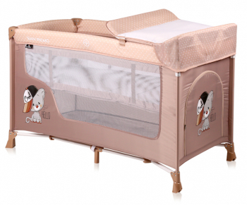Манеж-кровать LORELLI San Remo 2 — Бежевый / Beige Cool Cat 1935