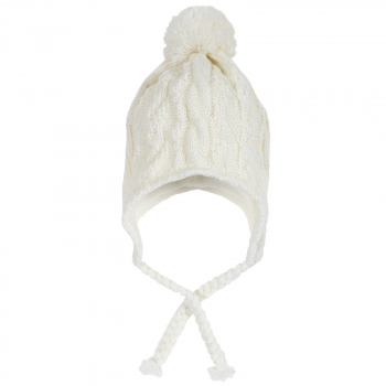 Шапка Chicco для мальчиков и девочек, с балабончиком, цвет белый — Белый, размер 003