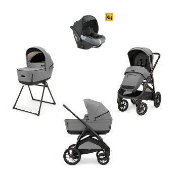 Коляска 3 в 1 Inglesina Aptica XT (DRW I-Size) с подставкой под люльку Stand Up — (Canyon Grey 2026)