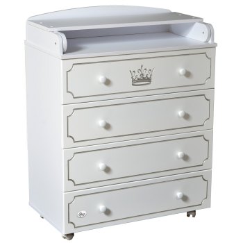 Детский пеленальный комод Oliver Fabio Lux — (Белый)