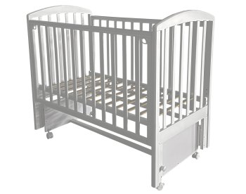 Детская кроватка Bellini Alba Plus (универсальный маятник) — (белый)