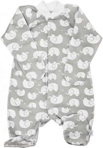 Комбинезон реглан с закрытыми ручками Веселый малыш 