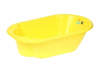 Ванночка детская Littel Angel "Дельфин" 84см — желтая пастельная