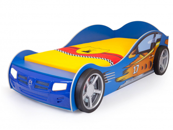 Кровать машина ABC-KING CHAMPION 160*90 — Синяя