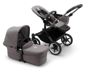Коляска 2 в 1 Bugaboo Donkey 5 Mono Complete — (Graphite/Stormy blue/Stormy blue)