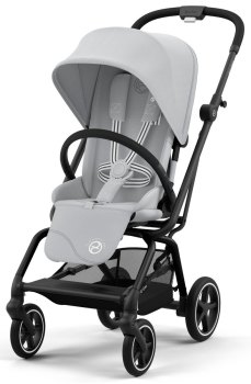Прогулочная коляска Cybex Eezy S Twist Plus 2 — (BLK Fog Grey с дождевиком и бампером)