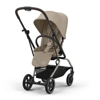 Прогулочная коляска Cybex Eezy S Twist Plus 2 — (TPE Almond Beige с бампером)