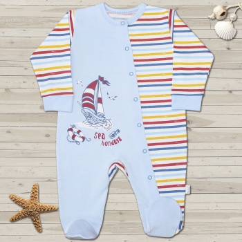 Комбинезон с наклонной застежкой Веселый малыш 