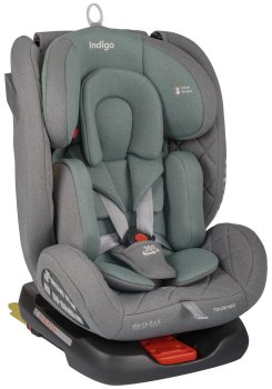 Автокресло Indigo TOURNEO S ISOFIX — (серый-зеленый)