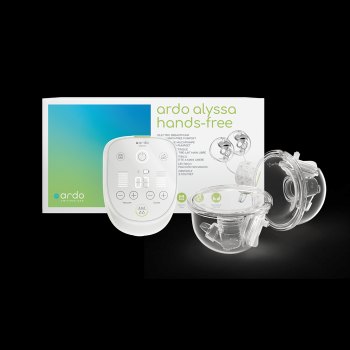 Портативный электрический молокоотсос Ardo Alyssa Double hands free — (белый)