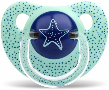 Пустышка Suavinex от 6+ мес — зел. звезда