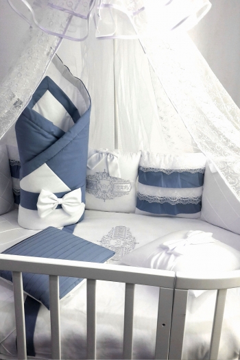 Комплект постельного белья Eco Line Жемчужина (19 предметов) — Серый