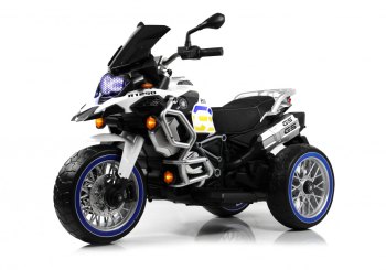 Детский электромотоцикл RiverToys М111БХ — (синий)
