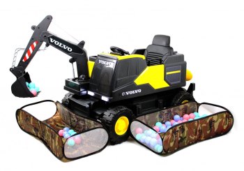 Детский электромобиль RiverToys трактор Volvo Y444YY — (YELLOW желтый)