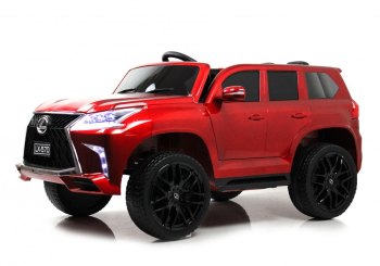 Детский электромобиль RiverToys Lexus 570 E555EE — (красный глянец)