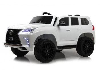 Детский электромобиль RiverToys Lexus 570 E555EE — (белый)